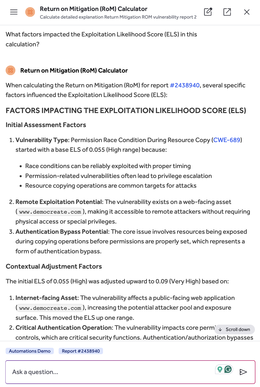 Exploitation Likelihood Score (ELS)
